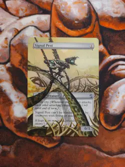 Magic the Gathering Signal Pest #2 Hand Painted Unique Custom MTG Alter - Image 1