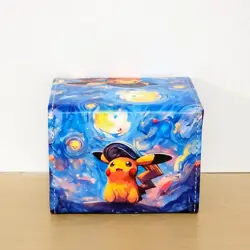 Pikachu Starry Night Deck Box - PU Leather - TCG/CCG Storage - Pokemon - Image 5