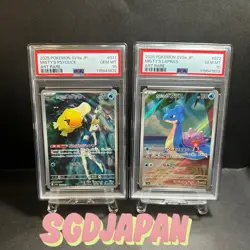 PSA 10 Misty's Psyduck Lapras AR 071/063 072/063 SV9a Heat Wave Arena Pokemon - Image 1