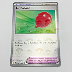 Air Balloon Pokemon Scarlet Violet Black Bolt Poke Ball Pattern 078/086 - Image 1