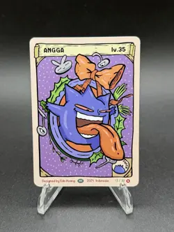 Pokkedo Angga 13/30 Gengar - Ho Ho Holiday Christmas V2 Pokemon Parody Fan Art - Image 1