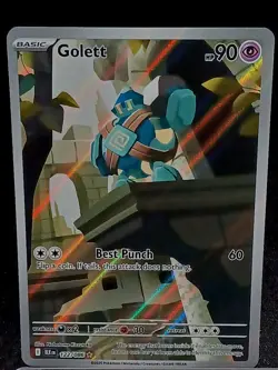 2025 POKEMON GOLETT ILLUSTRATION RARE 122/86 BLACK BOLT PROMO - Image 2