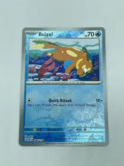 Buizel 048/197 Sv03: Obsidian Flames Pokemon TCG Reverse Holo Mint Unplayed - Image 1