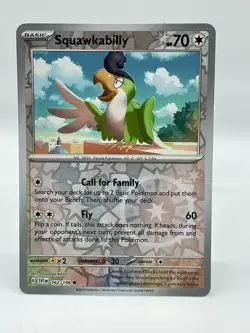 Squawkabilly 162/198 Scarlet & Violet Pokemon TCG Reverse Holo Mint Unplayed - Image 2