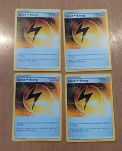 Pokemon TCG x4 Speed Energy 173/192 Rebel Clash Mint Playset - Image 1