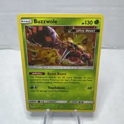 Pokemon TCG Buzzwole 21/236 Holo Rare Cosmic Eclipse Near Mint - Image 1
