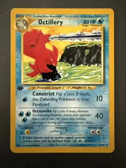 Octillery 34/64 - 1st Edition - Pokemon Neo Revelation - WOTC Vintage - LP - Image 1