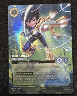 NEVER PLAYED Lorcana Hiro Hamada Store Championship Foil Enchanted Promo 24B/P2 - Image 1