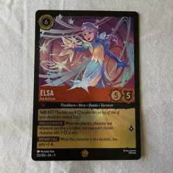 Disney Lorcana Elsa Ice Artisan Cold Foil 123/204 - Winterspell - Image 1