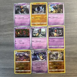 Yamask Cofagrigus Runerigus Pokemon Card Collection Lot Of 9 With Reverse Holos - Image 1