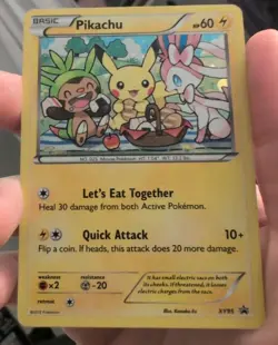Pokemon Pikachu TCG XY95 XY Black Star Promo Holo Card - Image 1