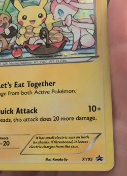 Pokemon Pikachu TCG XY95 XY Black Star Promo Holo Card - Image 2