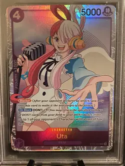 Bandai One Piece Card Game Uta ST05-004 OP Film Alt Art Foil PSA 10 - Image 3
