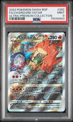 PSA 9 Charizard VSTAR SWSH262 SWSH: Sword & Shield Promo Cards Holo - Image 1