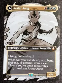 ~ Avatar Aang (Borderless) ~ NM ~ MTG: Avatar ~ MTG ~ - Image 1