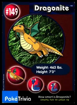 Dragonite #149- Burger King - Near Mint or Better - Pokemon Card - Image 1
