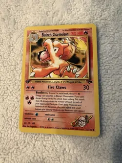 Pokemon TCG Blaine's Charmeleon Gym Challenge 31/132, 1st Edition Uncommon Card - Image 1