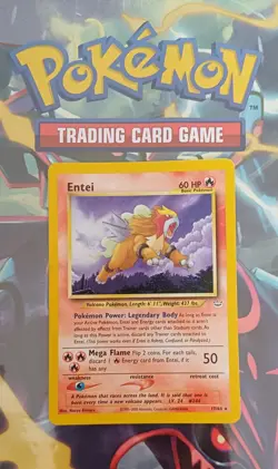 Pokemon TCG Entei Neo Revelation Card 17/64 Unlimited Rare - Image 1