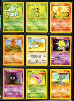 1999 Pokemon Base Set COMPLETE Unlimited Edition NON HOLO Cards 17-102 Rare MINT - Image 5