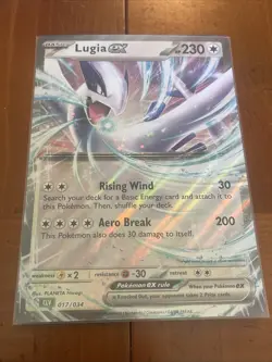 Pokemon TCG Classic Pokemon Card, (Jumbo) Lugia EX 017/034 Ultra Rare - Image 1