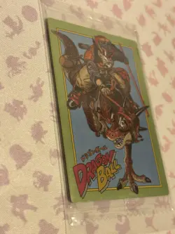 2-27 CR Son Goku on Dinosaur Dragon Ball Itajaga Vol.2 Plastic Trading Card New - Image 3