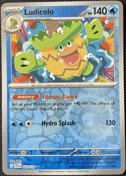 Ludicolo 037/159 Sv09: Journey Together Reverse Holo - Pokemon Card - Image 1