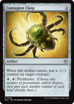 4x Contagion Clasp NM-Mint, English Commander: Lorwyn Eclipsed MTG Magic - Image 1