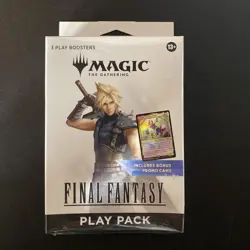Magic The Gathering Final Fantasy Play Pack Included 3 Play Boosters and Promo - Image 1