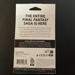 Magic The Gathering Final Fantasy Play Pack Included 3 Play Boosters and Promo - Image 4