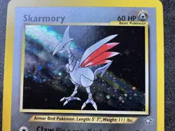 Pokemon Neo Genesis Skarmory 13/111 Holo Rare Vintage WOTC LP TCG - Image 2