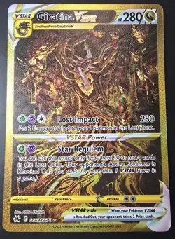 Pokemon Giratina VSTAR Secret Rare Holo Crown Zenith Galarian Gallery GG69/GG70 - Image 1