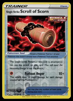 SINGLE STRIKE SCROLL OF SCORN 133/163 BATTLE STYLES POKEMON REVERSE HOLO NM - Image 1