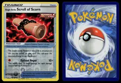 SINGLE STRIKE SCROLL OF SCORN 133/163 BATTLE STYLES POKEMON REVERSE HOLO NM - Image 3