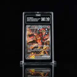 2025 Pokemon JTG EN Volcanion ex 182/159 Special Illustration Rare TAG 10 - Image 1