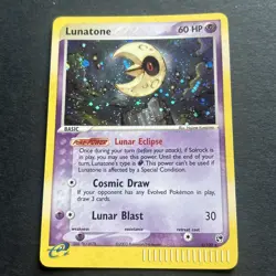 Pokemon Lunatone Cosmos Holo Sandstorm Rare Card 8/100 Near Mint / MINT - Image 1