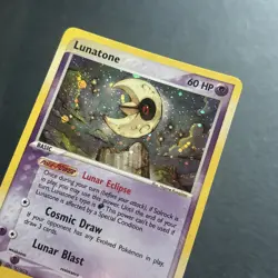 Pokemon Lunatone Cosmos Holo Sandstorm Rare Card 8/100 Near Mint / MINT - Image 3