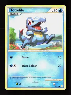 Totodile 86/123 Common HeartGold & SoulSilver Pokemon Lightly Played - Image 1
