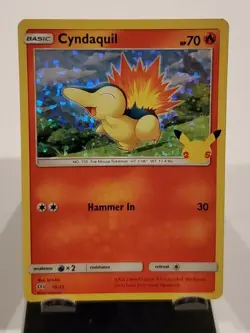 Pokemon TCG Cyndaquil 10/25 HOLO McDonald 2021 Promo 25th Anniversary (MINT/NM) - Image 4