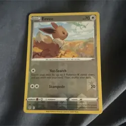 eevee 125/203 swsh07 evolving skies reverse holo pokemon tcg en - Image 1