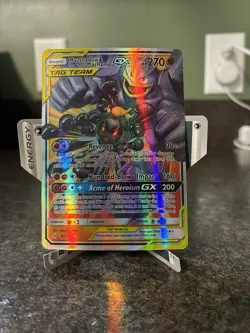 Marshadow & Machamp GX 82/214 SM Unbroken Bonds TAG TEAM Holo Ultra Rare ENG - Image 1