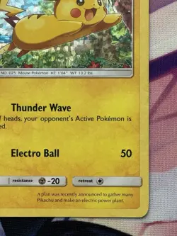 2016 Pokemon TCG - Pikachu 5/12 McDonald’s Promo Holo NM - Image 4