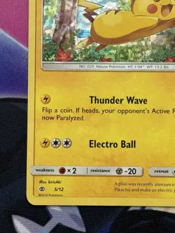 2016 Pokemon TCG - Pikachu 5/12 McDonald’s Promo Holo NM - Image 5