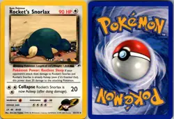 Rocket's Snorlax 33/132 Rare Gym Heroes Pokemon Moderately Played - Image 1