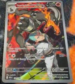 Pokemon TCG Team Rocket's Houndoom Illustration Rare Destined Rivals 191/182 LP - Image 1