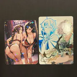Custom Tifa Lockhart x Aerith • Goddess Story / Final Fantasy VII Card (Anime) - Image 4