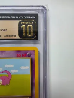 Pokemon Slowpoke 55/62 Fossil 1999 Regular 1st Edition CGC Pristine 10 - Image 3