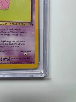Pokemon Slowpoke 55/62 Fossil 1999 Regular 1st Edition CGC Pristine 10 - Image 4
