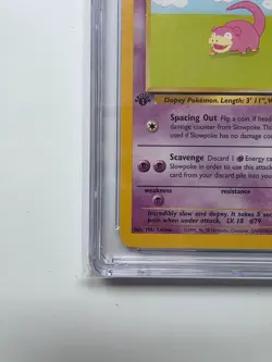 Pokemon Slowpoke 55/62 Fossil 1999 Regular 1st Edition CGC Pristine 10 - Image 5
