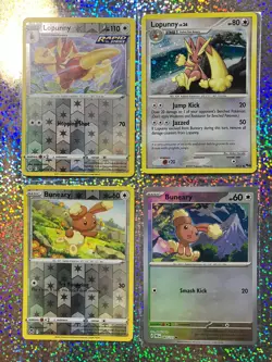 Pokemon TCG: Master Ball Pattern 083/131 Buneary; POP Series 9 Holo 9/17 Lopunny - Image 1