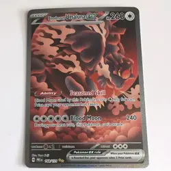 Bloodmoon Ursaluna ex 168/131 Prismatic Evolutions Pokemon - Image 1